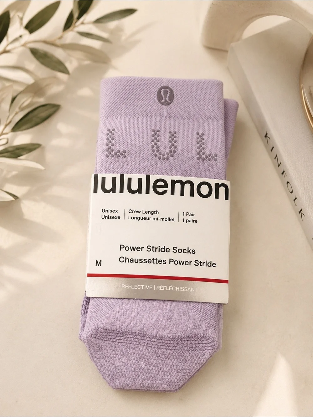 lululemon athletica Power Stride Crew women Socks — Lavender 💜